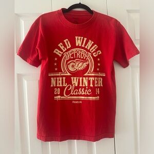 Vintage Detroit Red Wings 2014 Winter Classic Reebok T-Shirt